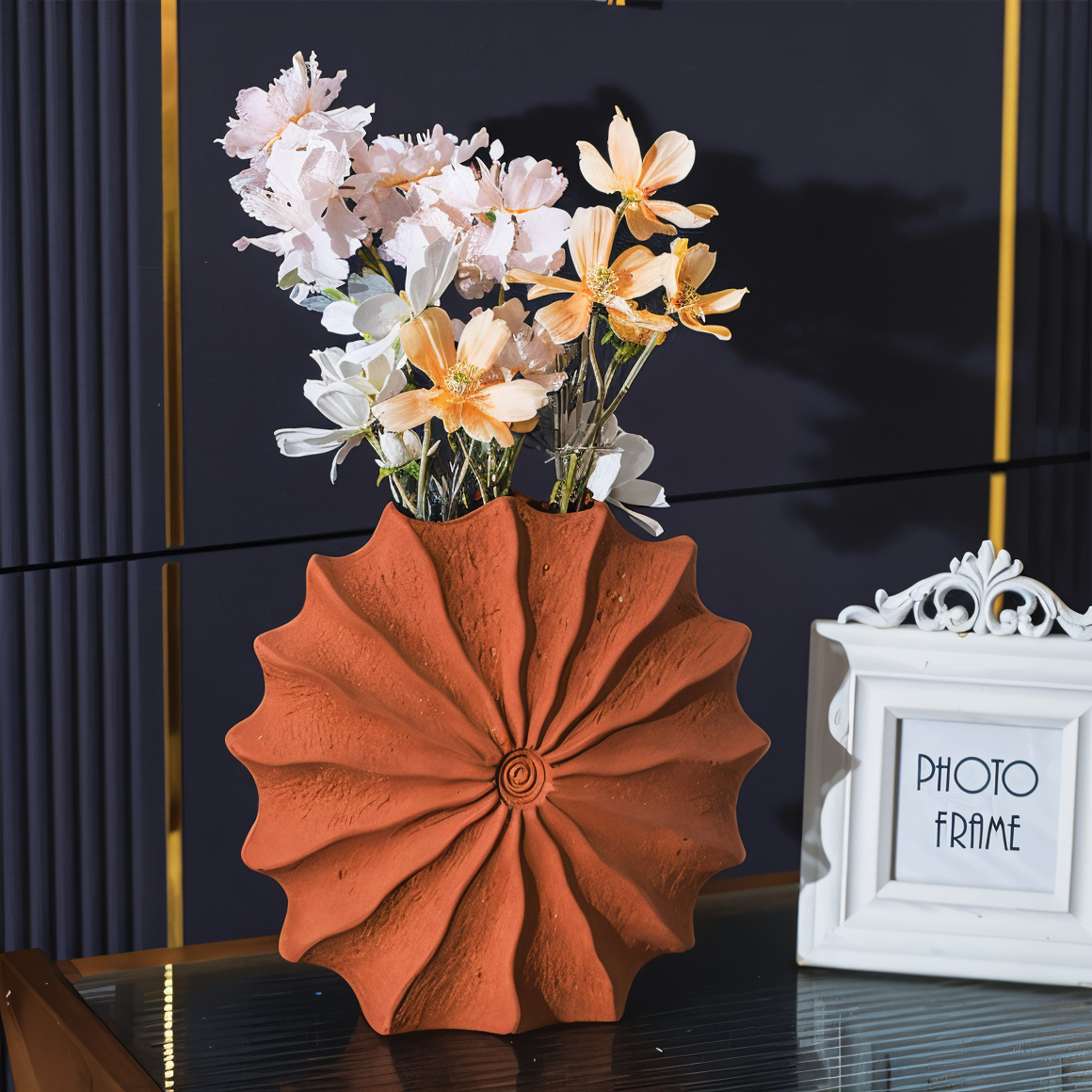 Folding Design Geometric Retro Vase