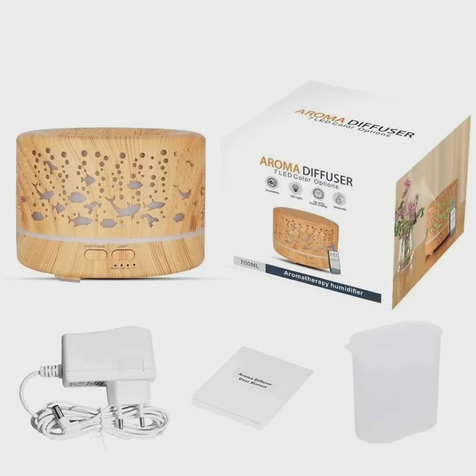 Ultrasonic Aroma Diffuser Humidifier with Remote Control