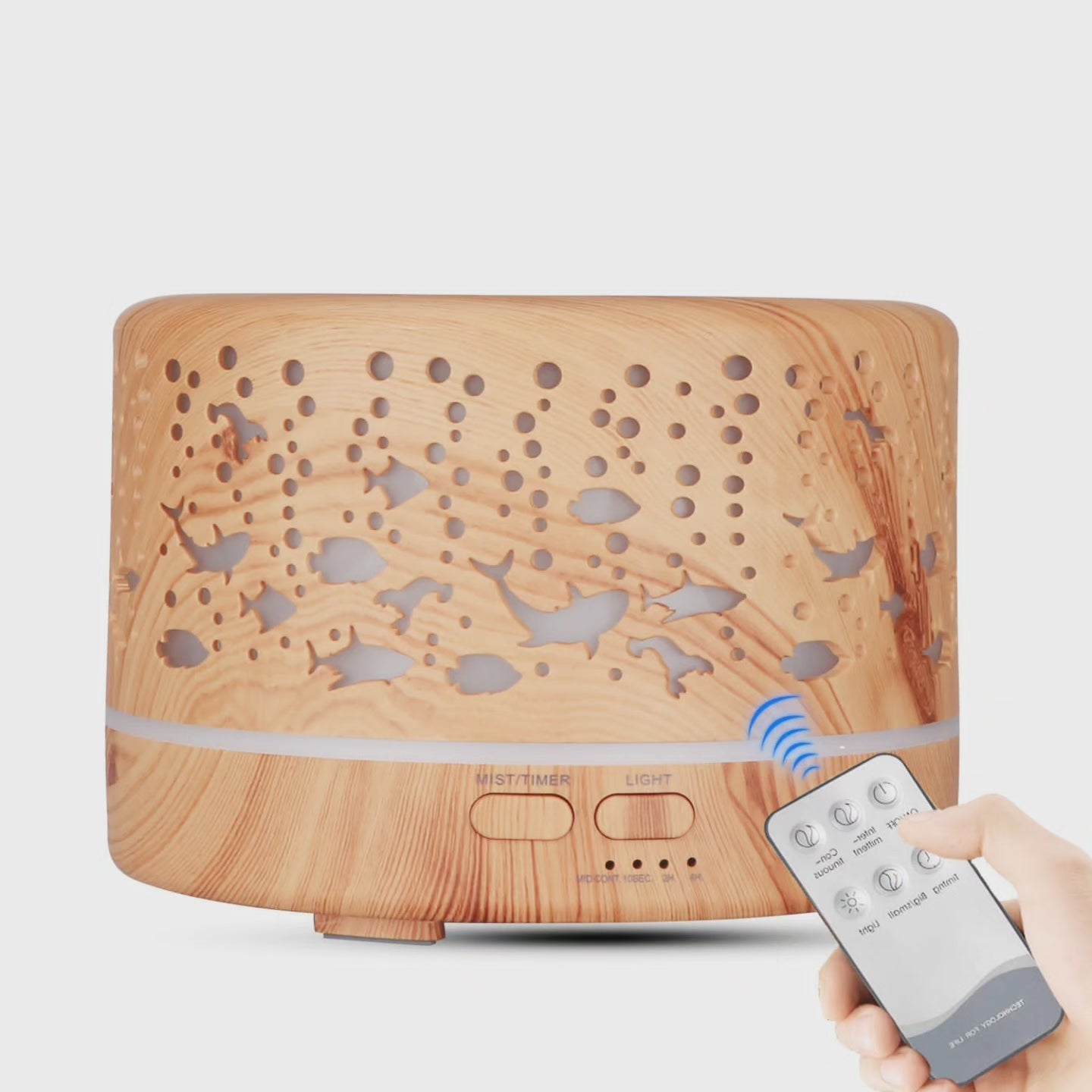 Ultrasonic Aroma Diffuser Humidifier with Remote Control