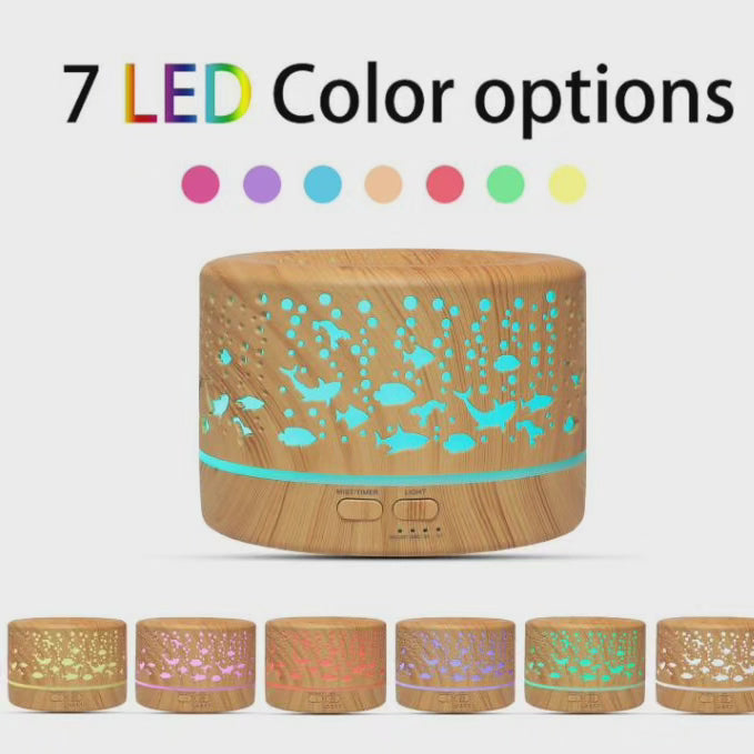 Ultrasonic Aroma Diffuser Humidifier with Remote Control