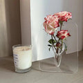Clear Acrylic Picture Frame Vase – Elegant Home Décor for Single Stems