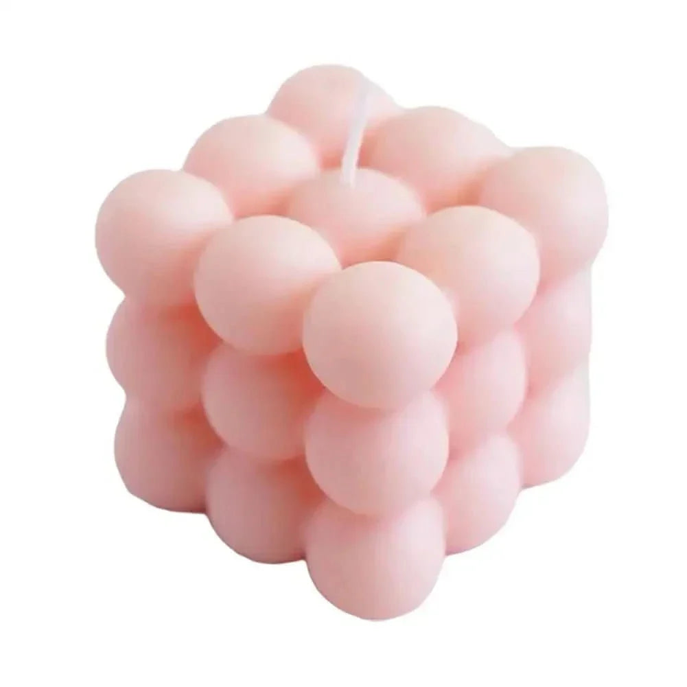 Handmade Soy Wax Cube Candle, Decorative & Fragrant
