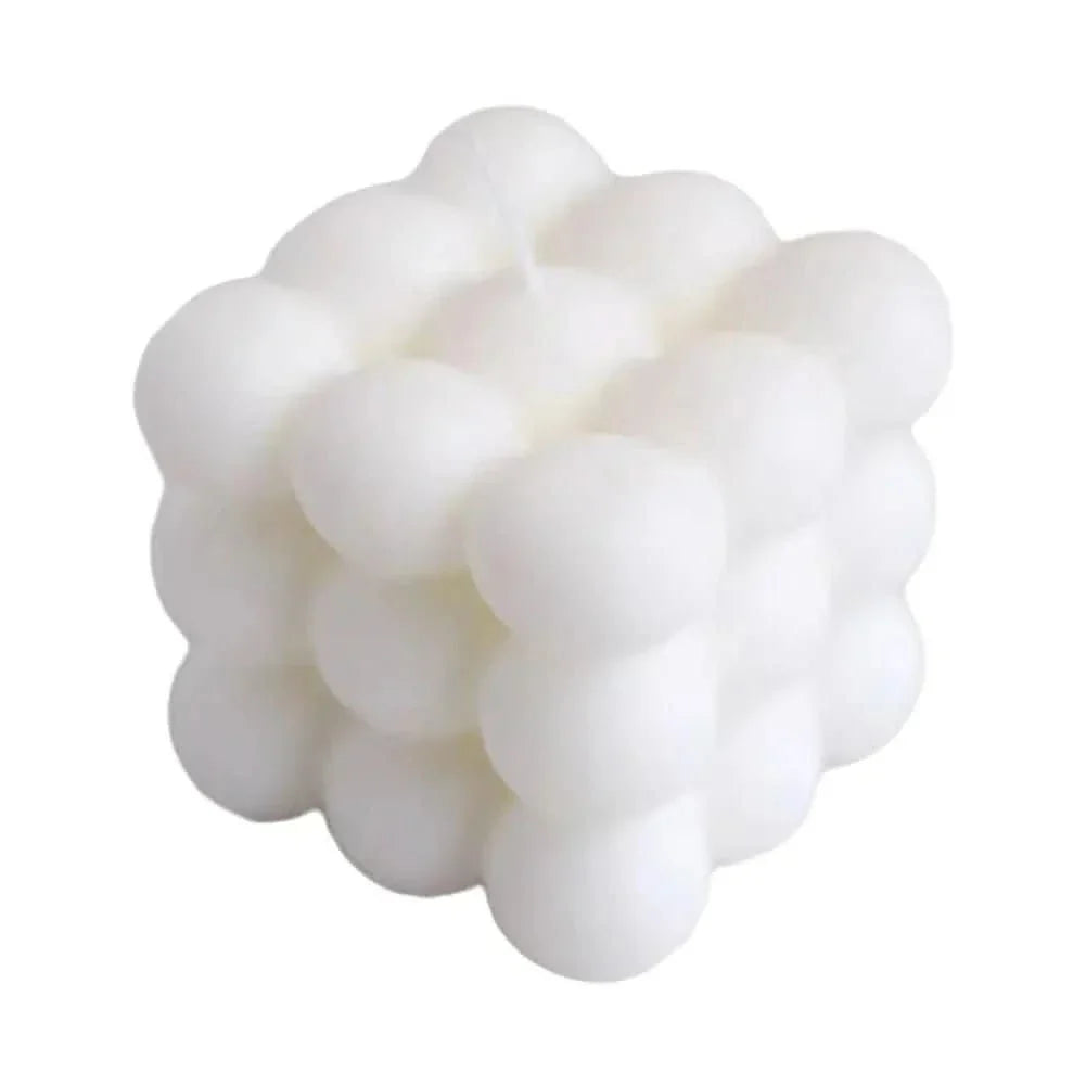 Handmade Soy Wax Cube Candle, Decorative & Fragrant