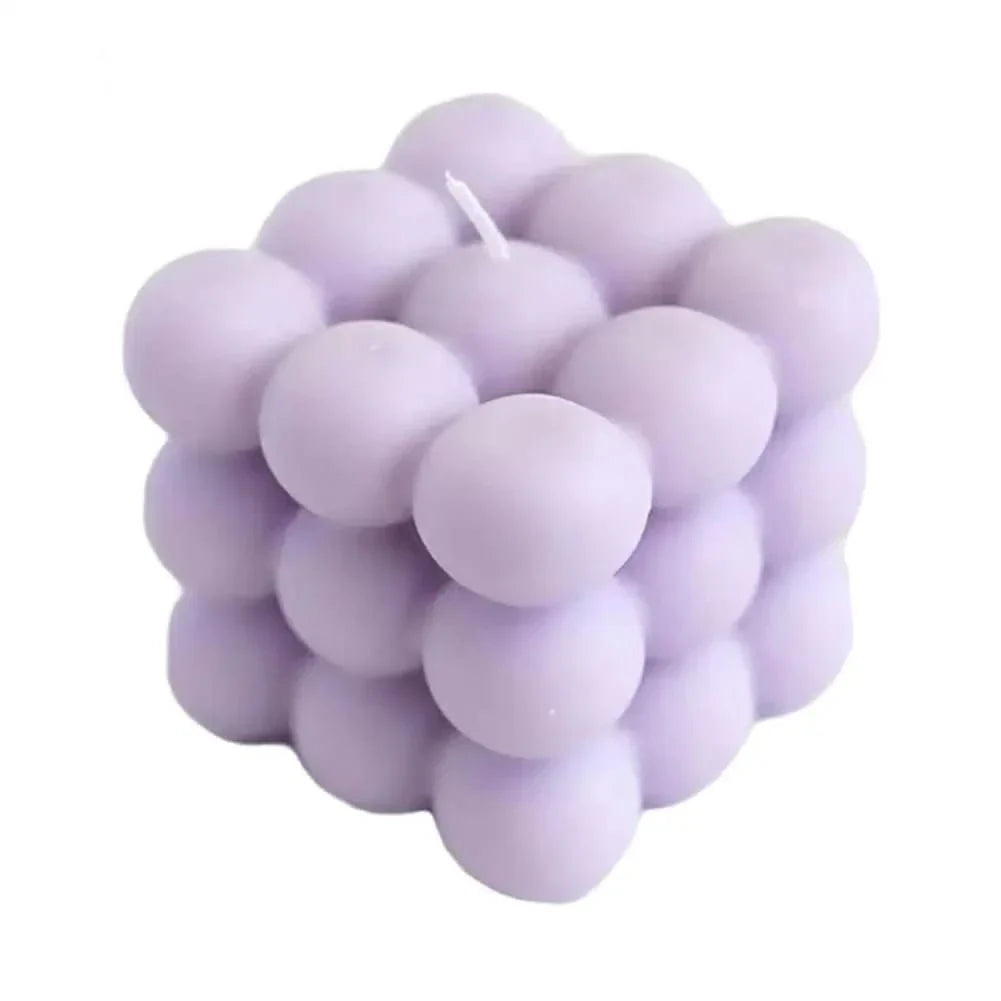 Handmade Soy Wax Cube Candle, Decorative & Fragrant