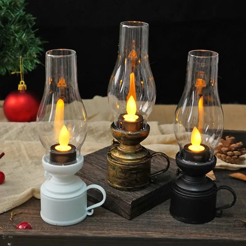 LED Vintage Petroleum-Style Swing Candle Lamp