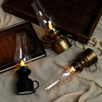 LED Vintage Oil Lamp – Elegant Electronic Swing Candle