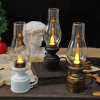 LED Vintage Oil Lamp – Elegant Electronic Swing Candle