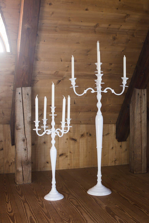 Beautiful candelabrum 5-armed - 120 cm. (White)