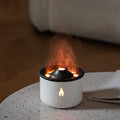 Stylish Aroma Diffuser & Humidifier with Real Flame Effect