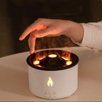 Stylish Aroma Diffuser & Humidifier with Real Flame Effect