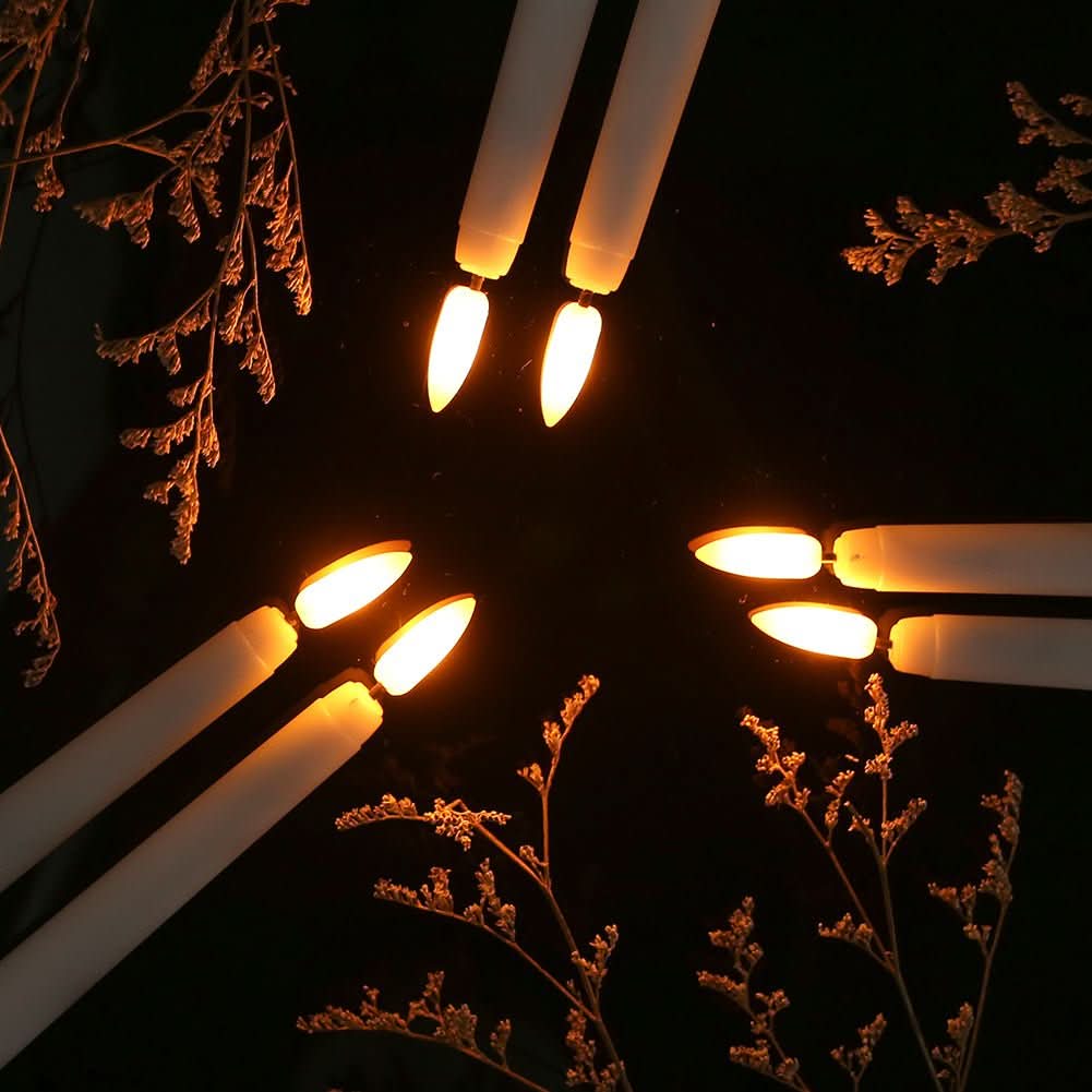 Flameless taper candles for stylish decor