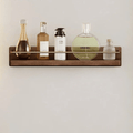 Wall coat rack made of bamboo with shelf & sturdy hooks