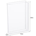 Slim Acrylic Standing Display Vase For Single-Stem Arrangements And Narrow Ledge