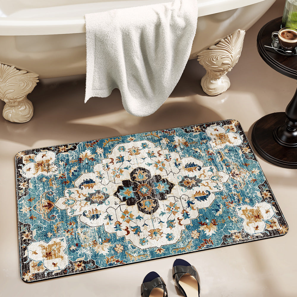 Vintage-Inspired Decorative Bath Mat
