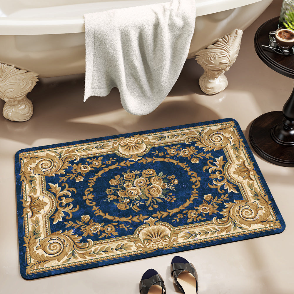 Vintage-Inspired Decorative Bath Mat