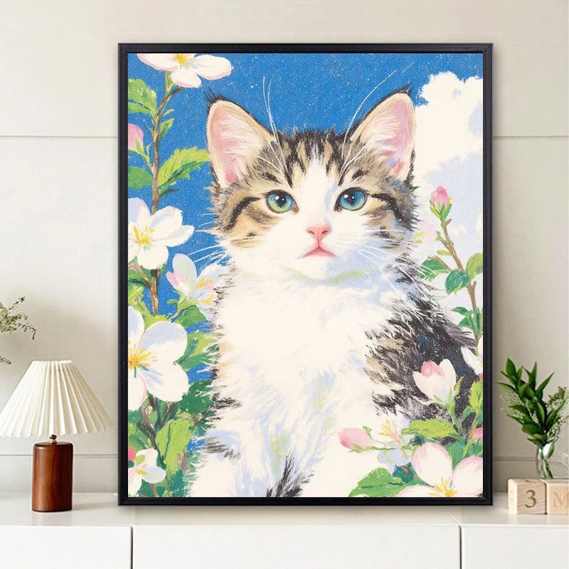 Cute Puppy Illustration Wall Art Meroci