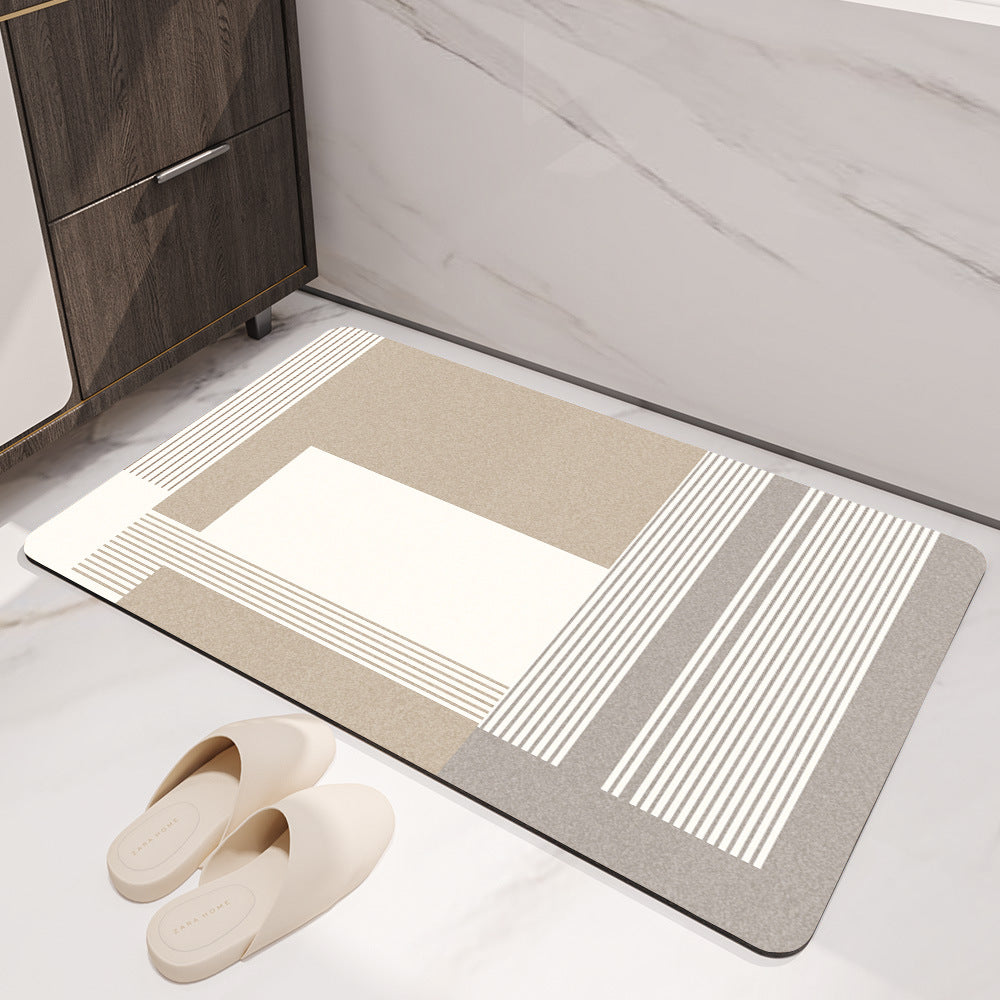 Geometric Abstract Bath Mat