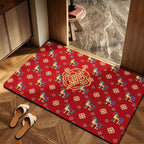 Playful Horse-Themed Memory Foam Bath Mat