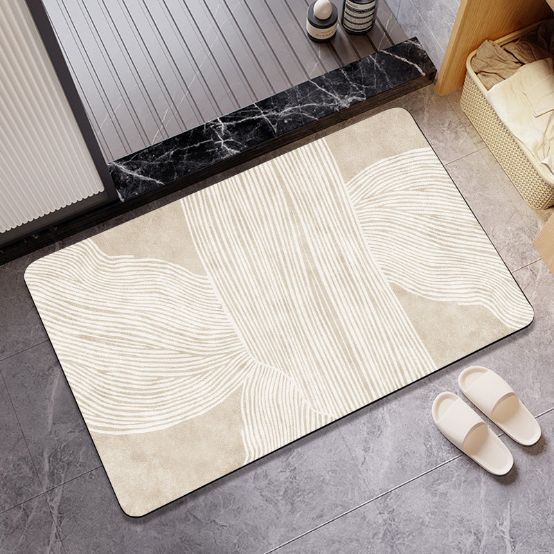 Textured Abstract Design Bath Mat