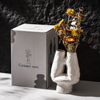 Handmade Abstract Double Neck Ceramic Sculptural Table Vase