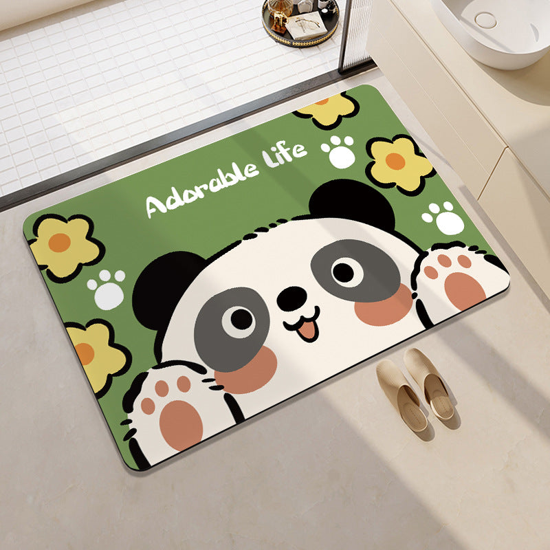 Mermaid-Themed Memory Foam Bath Mat