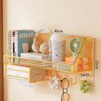 Wall-Mounted Mesh Storage Shelf