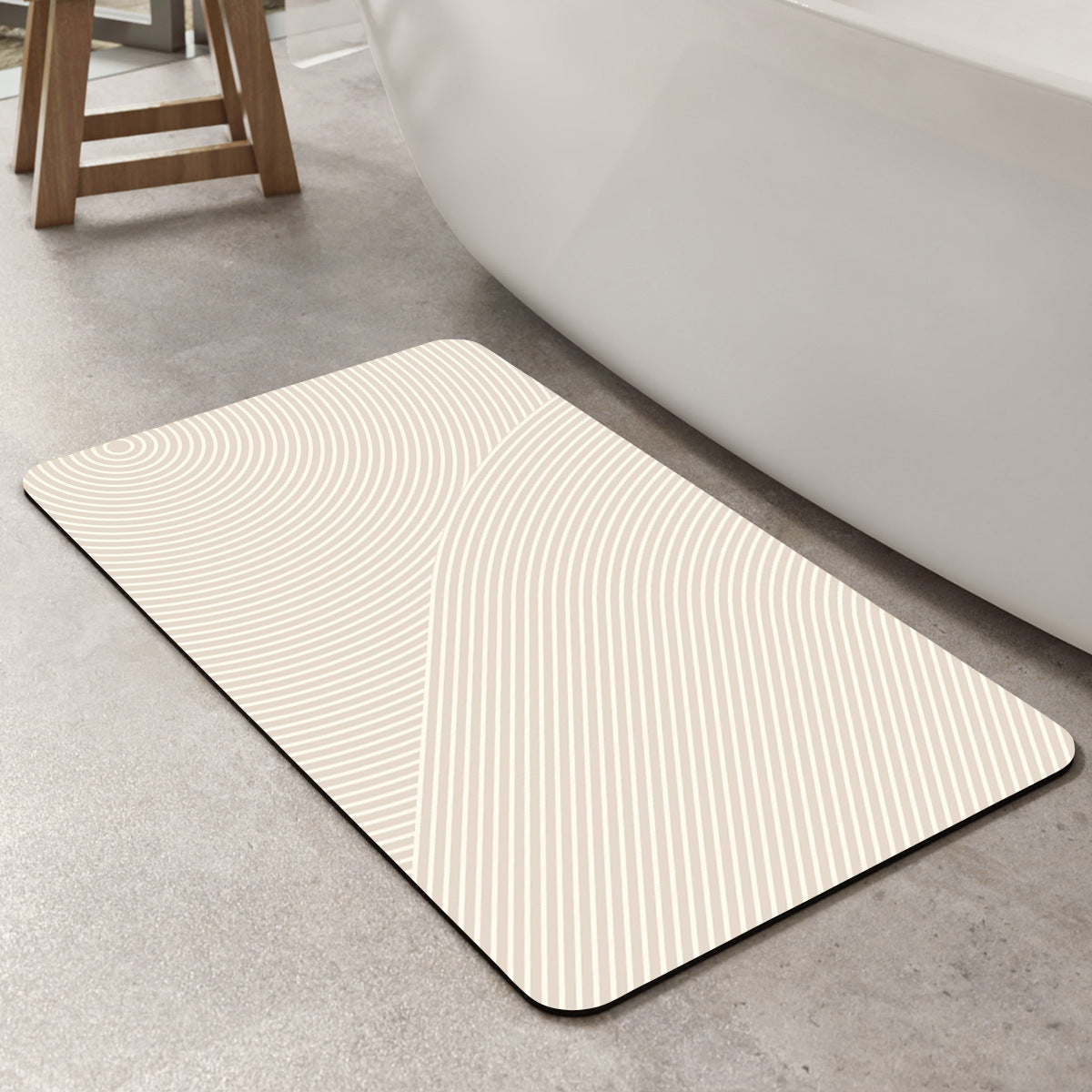 Stylish Geometric Pattern Bath Mat