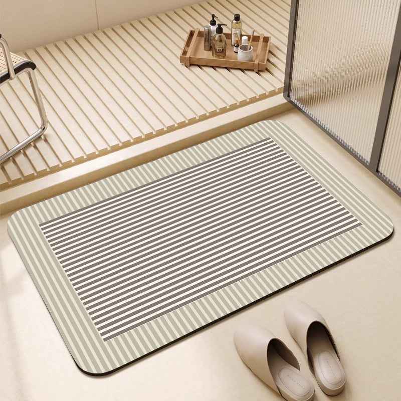 Geometric Pattern Textured Bath Mat