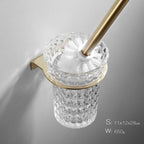 Wall-Mounted Bathroom Organizer with Concealed Fixings