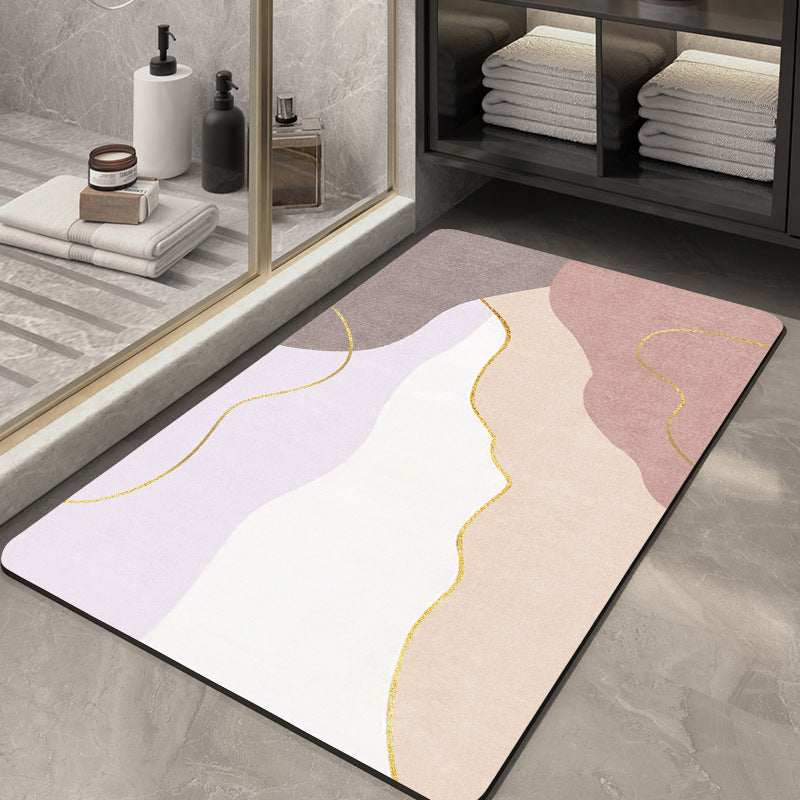 Stylish Geometric Pattern Bath Mat