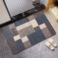 Plush Geometric Bath Mat