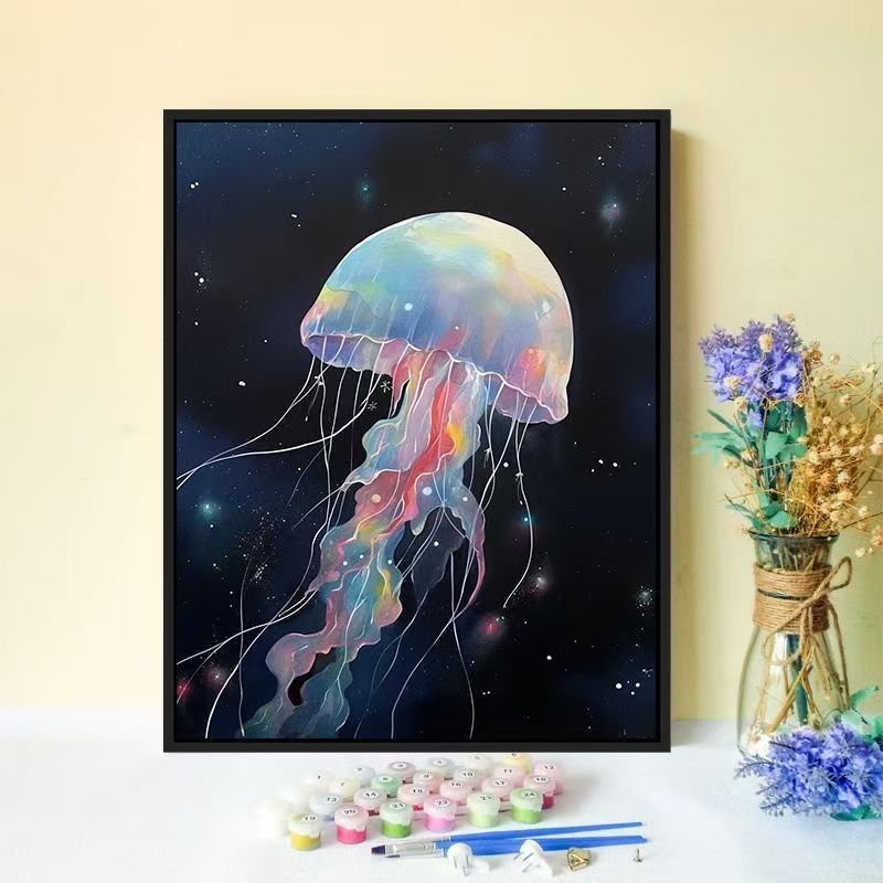 Jellyfish-Inspired Canvas Wall Art Meroci