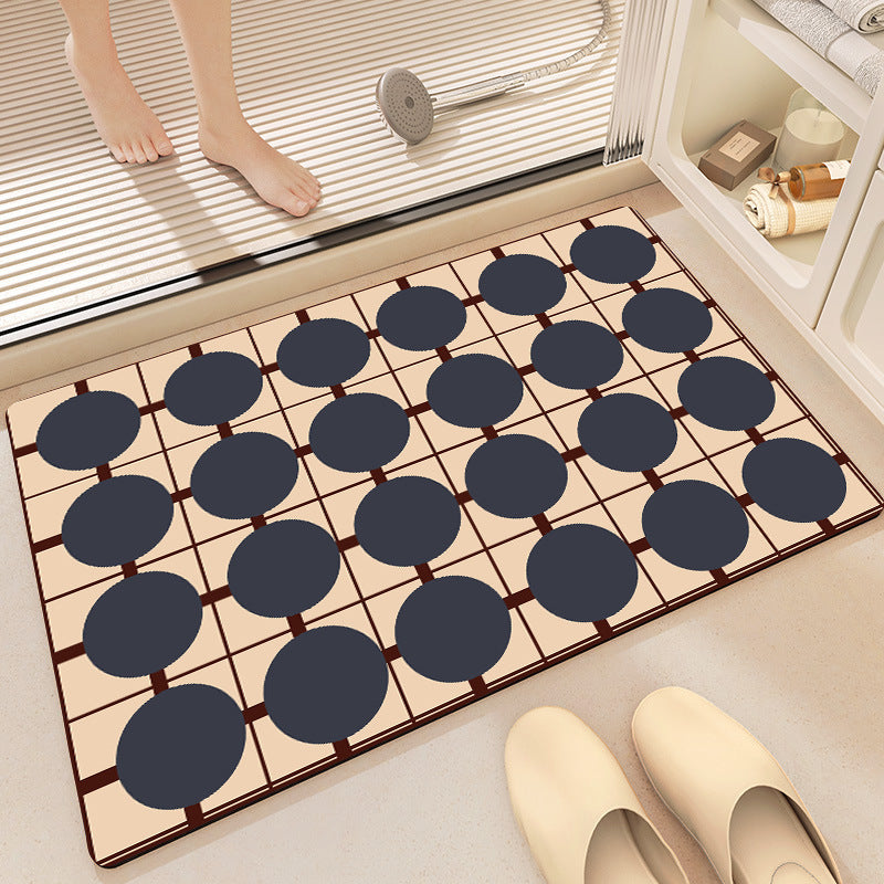 Geometric Pattern Bath Mat