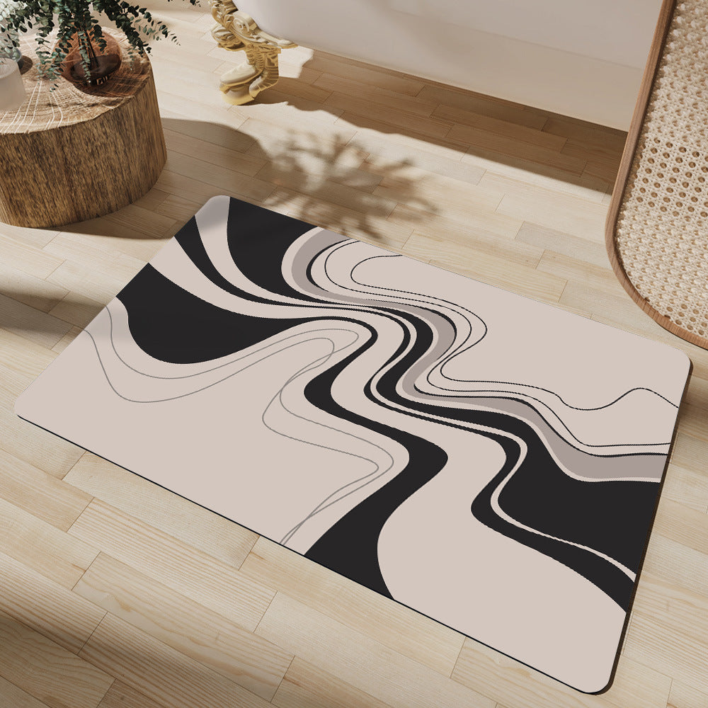 Modern Abstract Bath Mat