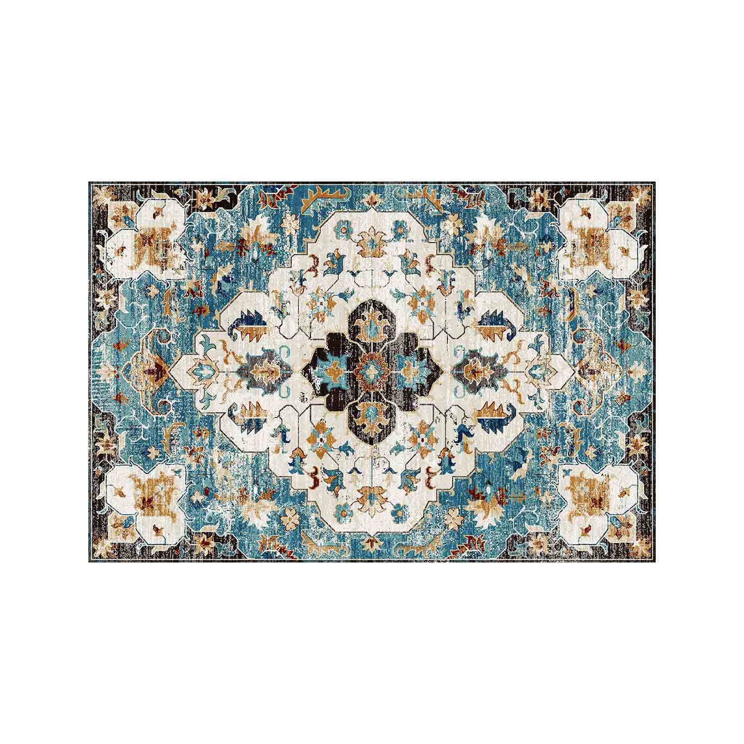Floral Print Bath Mat