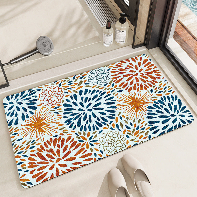 Abstract Geometric Pattern Bath Mat
