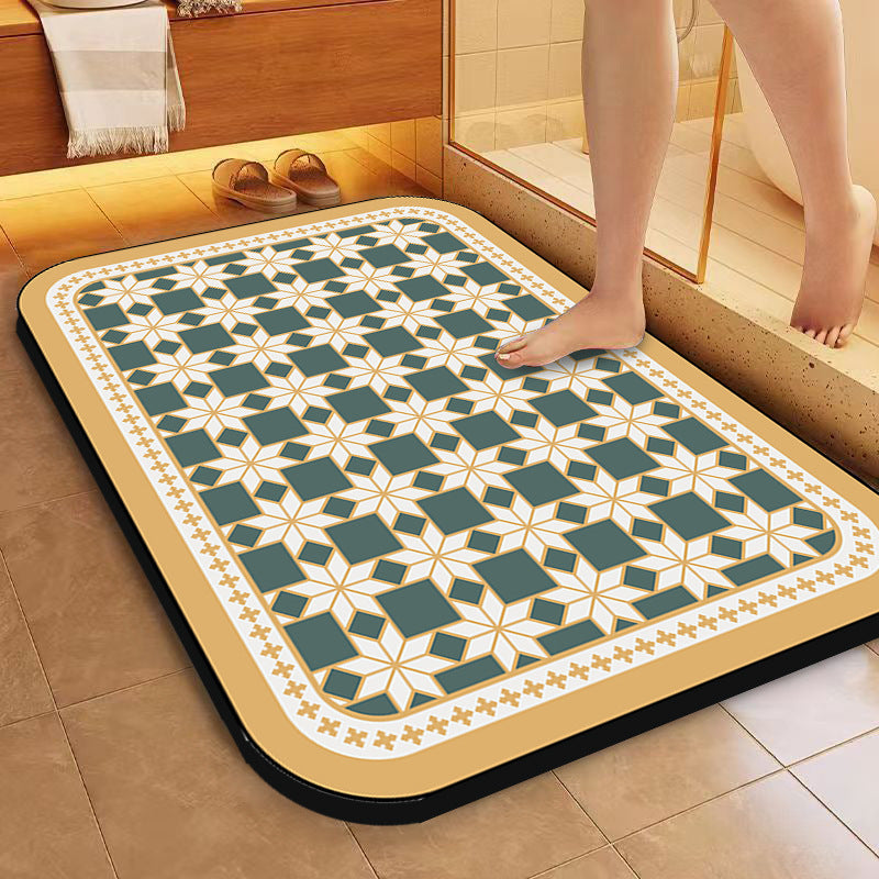 Decorative Vintage Pattern Bath Mat