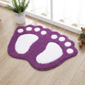 Cute Cartoon Footprint Bath Mat