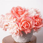 Oversized Realistic Foam Rose Single Stem Decorative Artificial Flower
