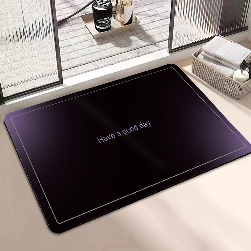 Motivational Phrase Bath Mat