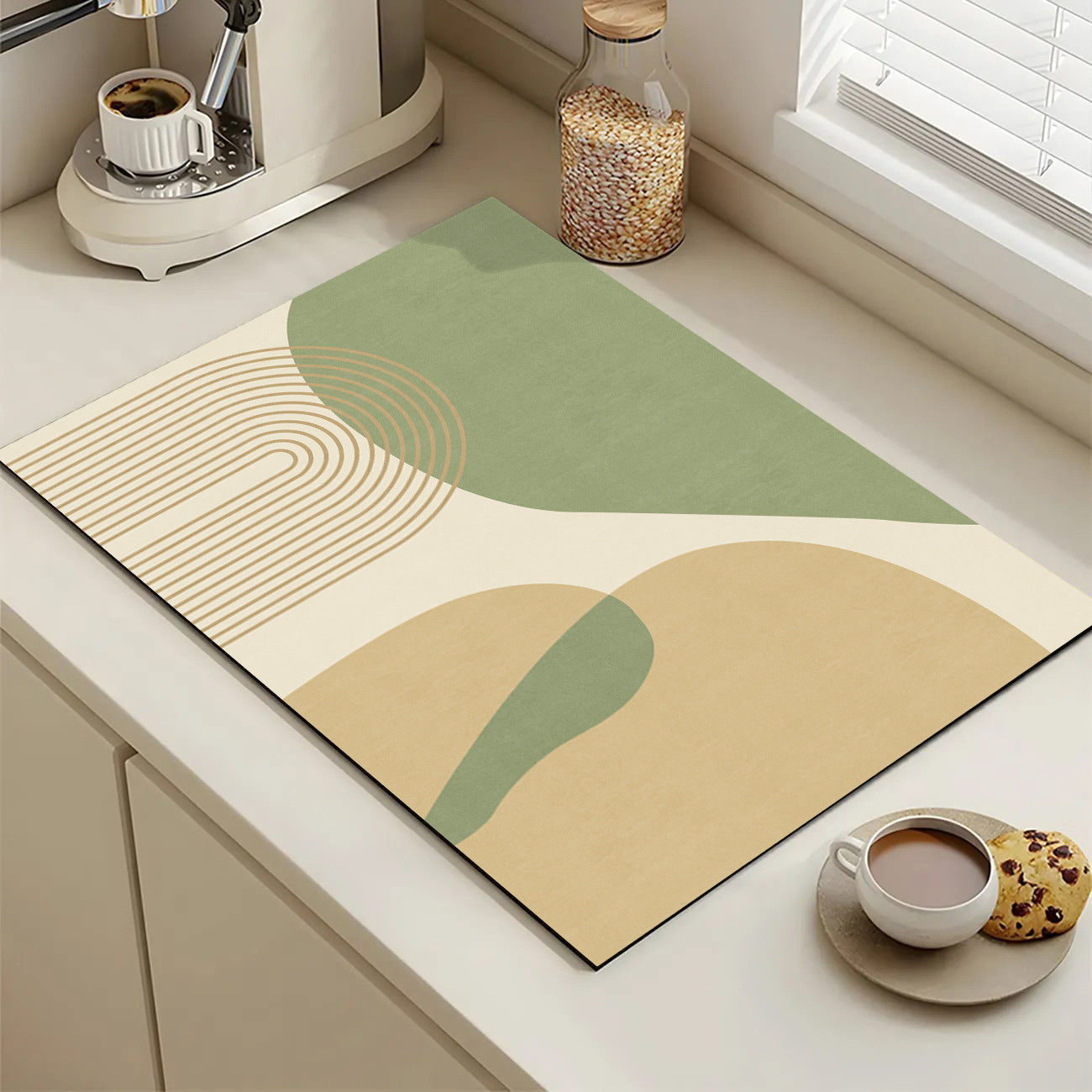 Playful Textured Kitchen Mat