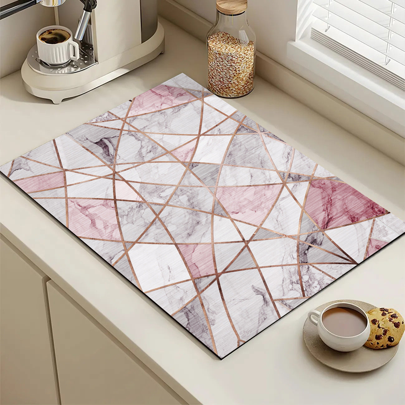Abstract Geometric Kitchen Mat