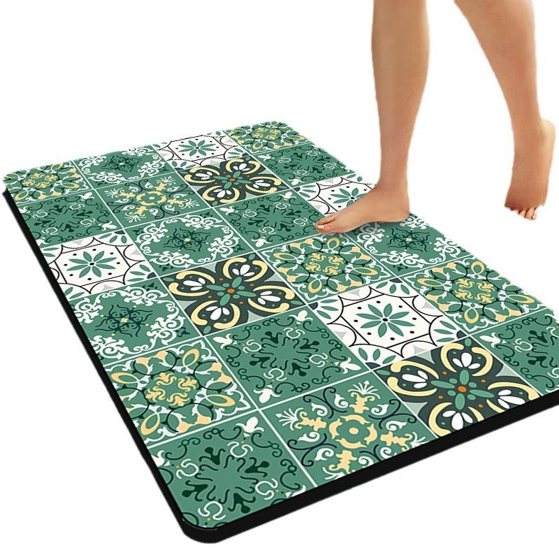 Decorative Vintage Pattern Bath Mat