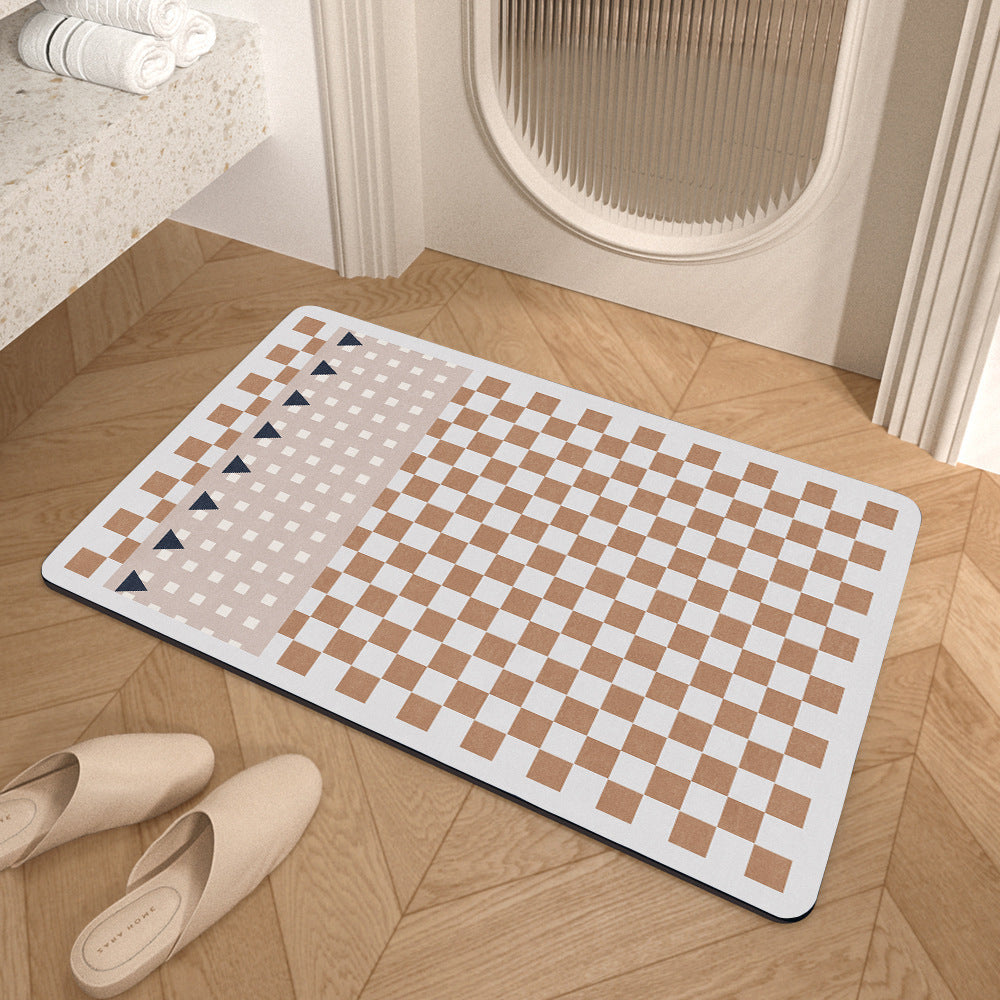Contemporary Geometric Bath Rug