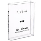 Slim Acrylic Standing Display Vase For Single-Stem Arrangements And Narrow Ledge