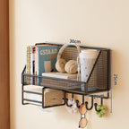 Wall-Mounted Mesh Storage Shelf