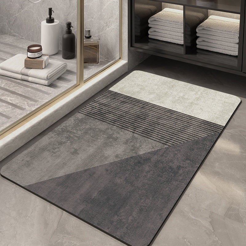 Geometric Pattern Soft Bath Mat