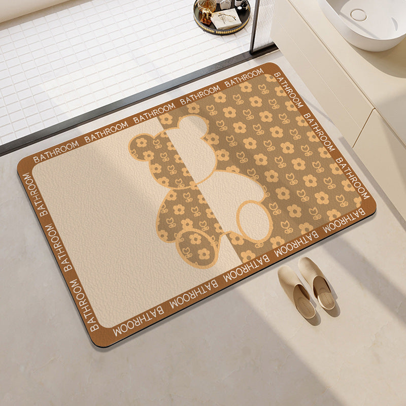 Playful Fruit-Themed Bath Mat