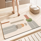 Geometric Patterned Anti-Fatigue Bath Mat