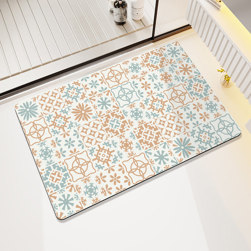 Abstract Modern Bath Mat